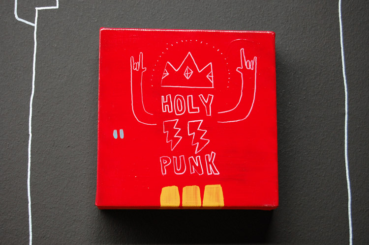 HOLY PUNK — acrylic on canvas, 2008